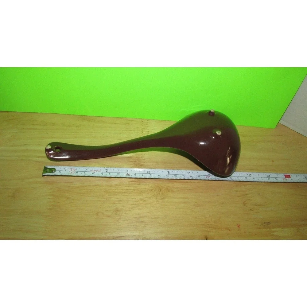 Vintage brown soup ladle shaped kitchen ceramic wall‎ hanging decor 9.75